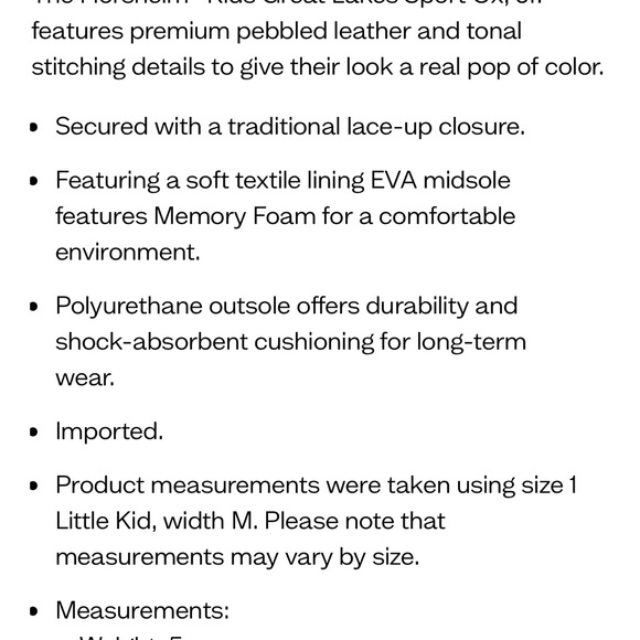 Florsheim Kids Great Lakes Wing Tip Ox Jr., brown, size 4.5M big kid - Picture 9 of 9